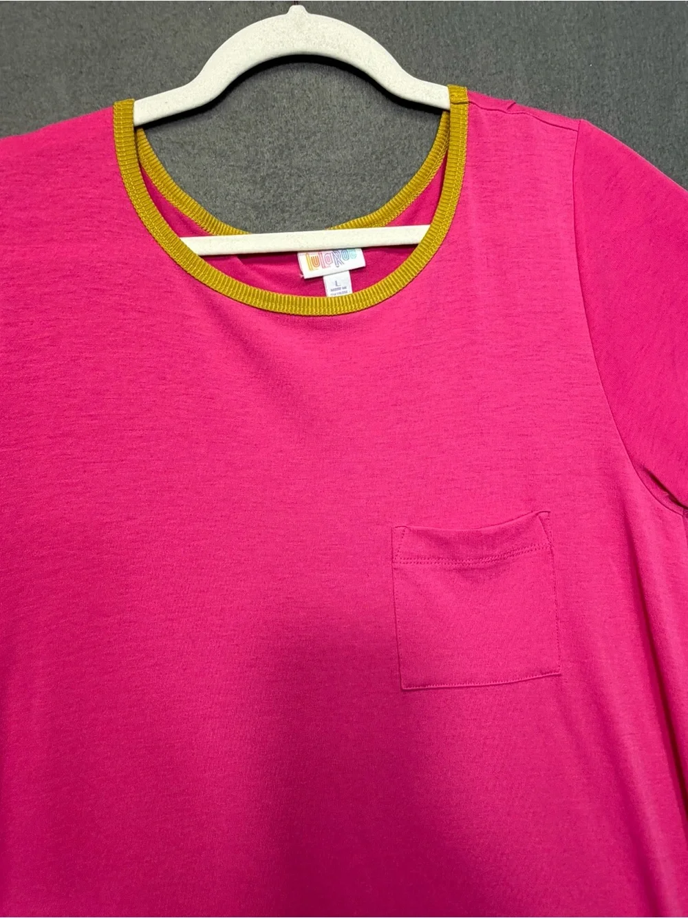 New with tags large Lularoe Pink Carly Dress - Picture 3 of 9